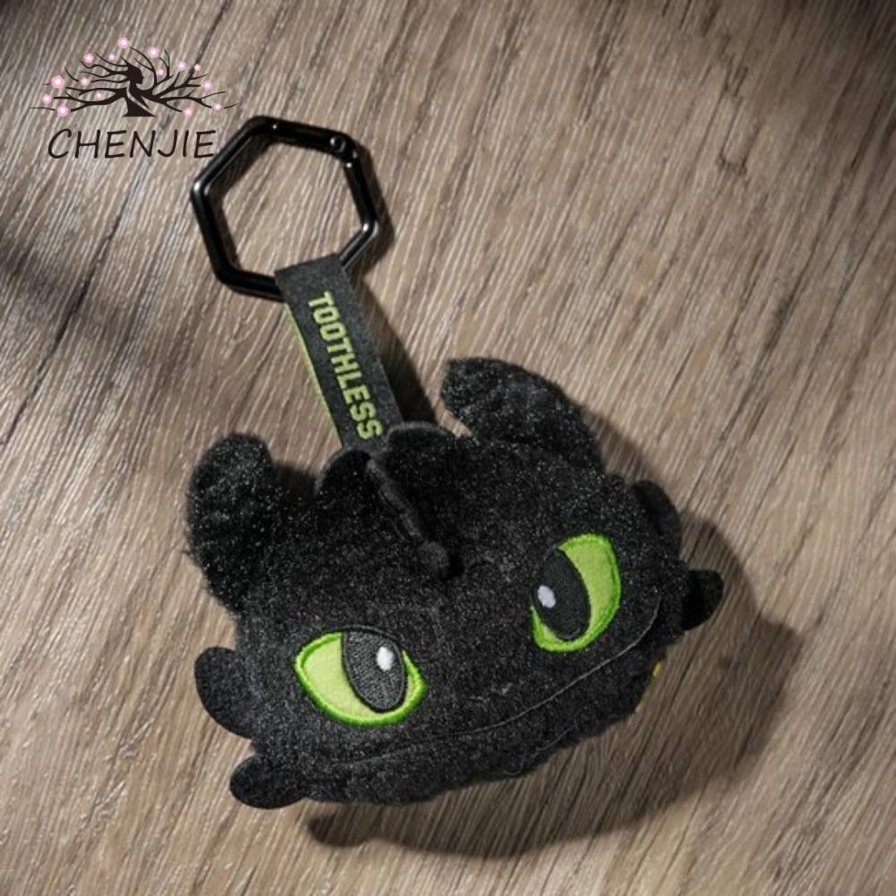 CHENJIE Cách huấn luyện rồng của bạn Móc khóa, Mặt dây chuyền không răng hoạt hình mềm mại, Ba lô Ch