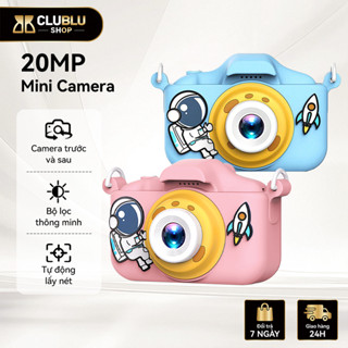CLUBLU Máy Ảnh Kỹ Thuật Số Mini Phi Hành Gia Camera-008 Cute Chụp Ảnh Quay Video Game Cho Bé