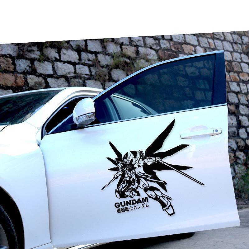 <Special Price> Anime Zaku Hollow Car Stickers High Mobile Warrior Mech Trendy Cool Car Sticker H5do
