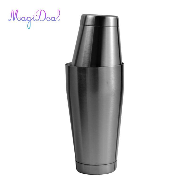 MagiDeal Thép Không Gỉ Cocktail Shaker Bar Shaker Martini Shaker Chắc Chắn Cocktail Trộn Margarita T