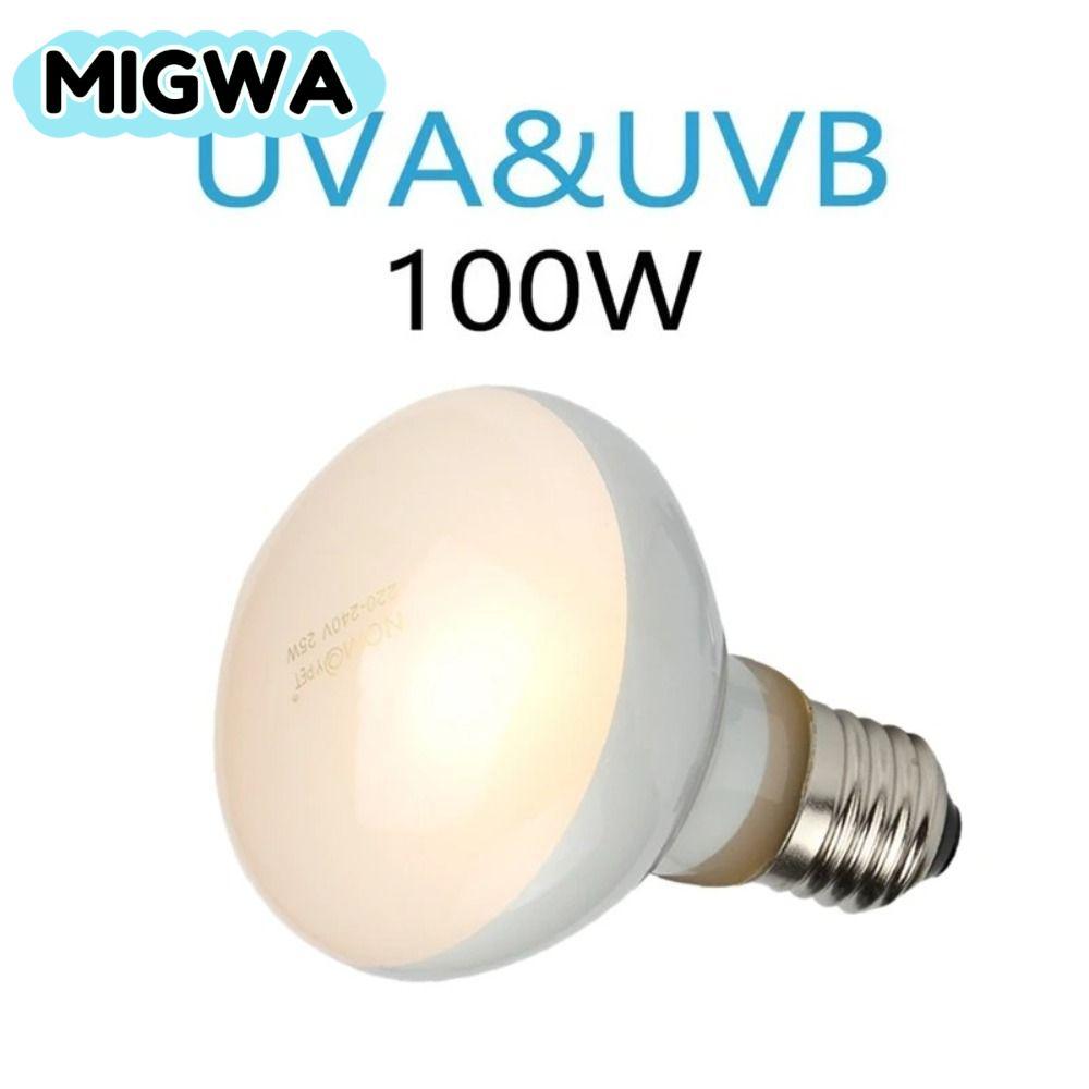 Bóng đèn sưởi ấm bò sát MIGWA, Đèn sưởi ấm bò sát mô phỏng 220V, Bóng đèn sưởi ấm thú cưng Dụng cụ c