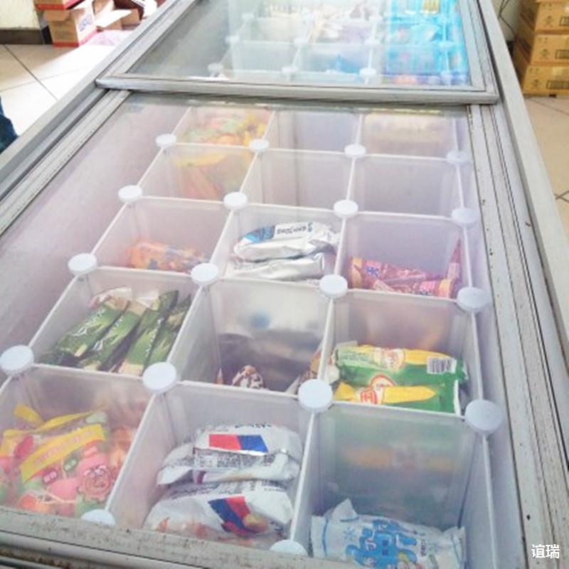 Ngăn Tủ Đông Bảo Quản Ngăn Tổ Chức Tủ Lạnh Kem Vách Ngăn Tủ Đông Phân Vùng Kệ Bên Trong