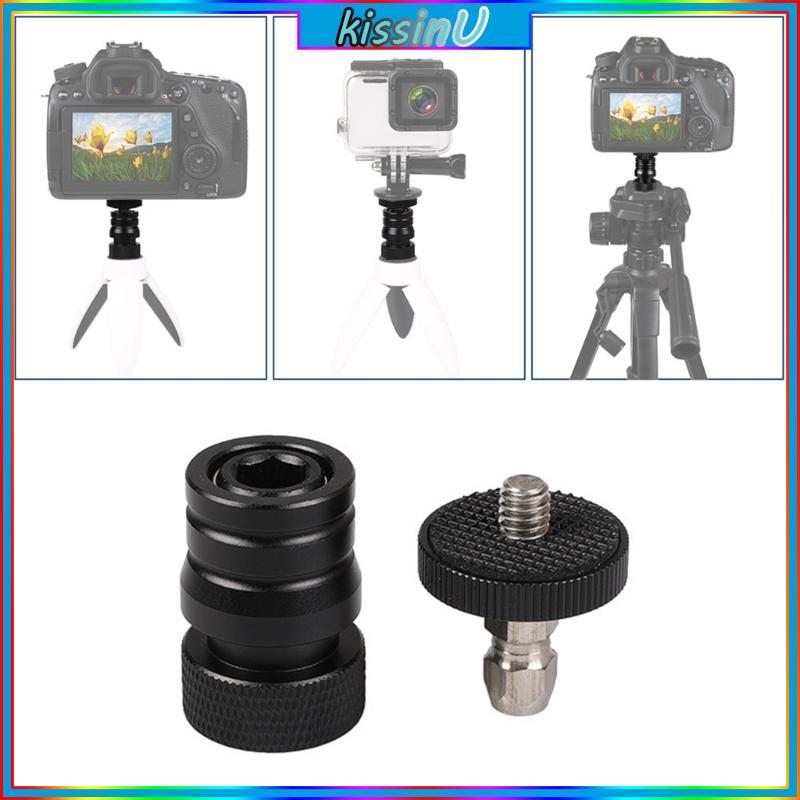 Kiss Small Ballhead Camera Mount Nhôm Tripod Mount Stand cho DSLR Monopod Light