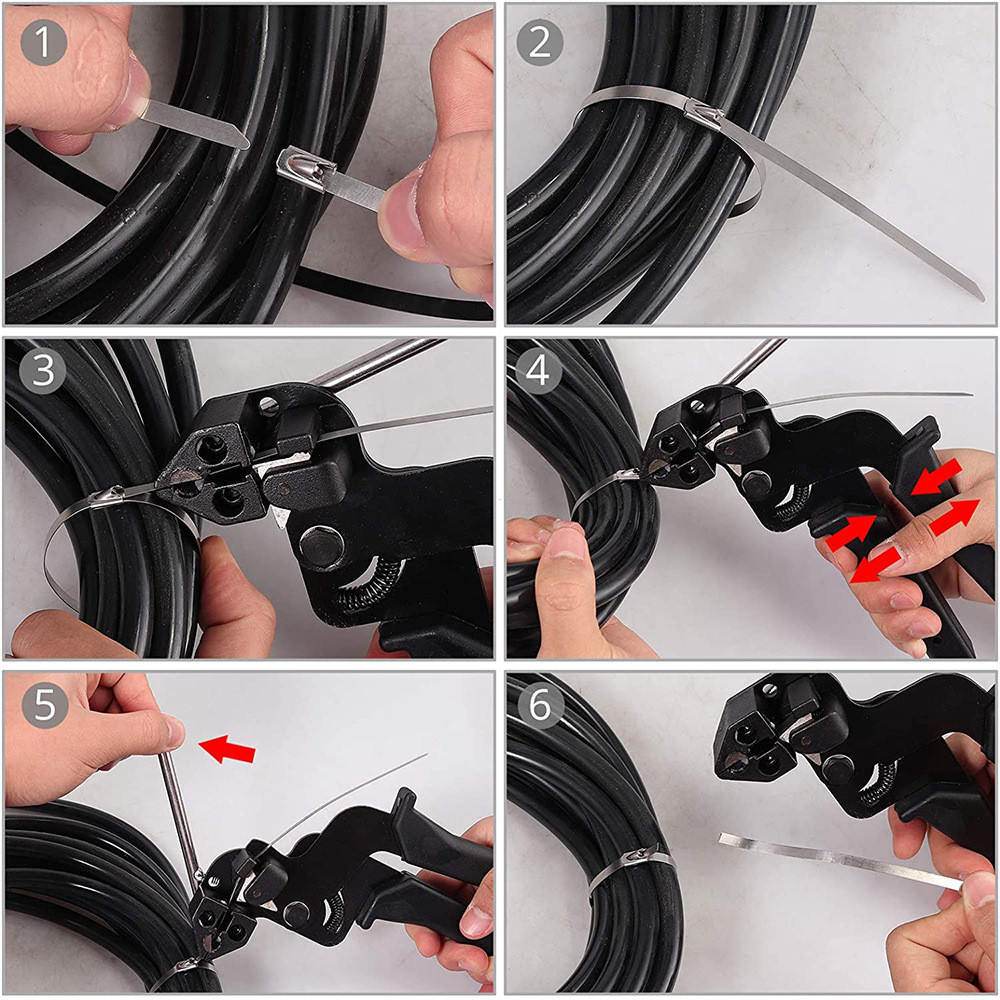 Risin Cable Tie Cutter Tool cho thép không gỉ Zip Tie Hand Cable Tie Công cụ buộc dây cáp Tie Căng K