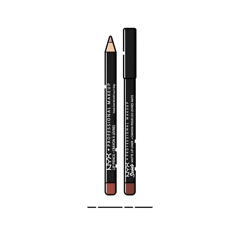 Mỹ NYX Lip Liner Không Phai Màu Móc Dòng Son Môi Son Môi Bút Lâu Dài Chống Thấm Nước Người Mới Bắt Đ