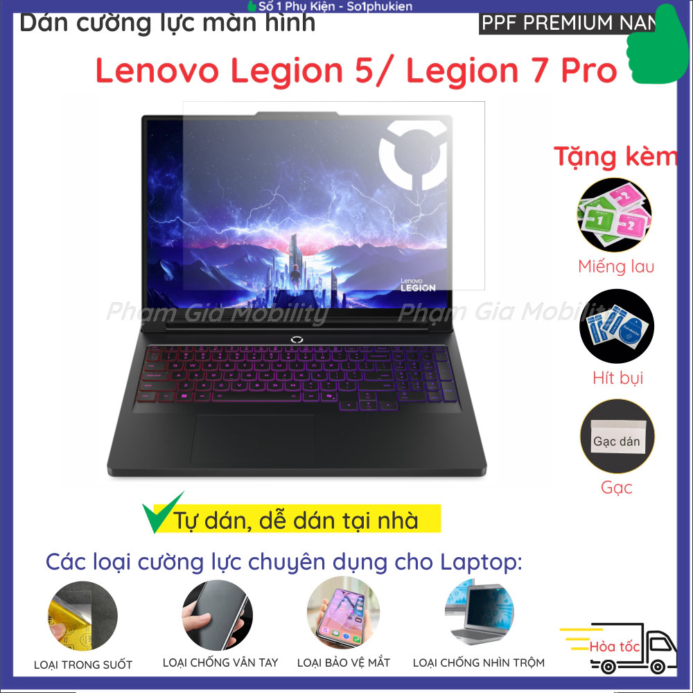 Dán cường lực màn Lenovo Gaming Legion Lecoo Fighter 5 7 Y7000 15IRX10 15IAX10 15ACH6 16ACHg6 16IAX1
