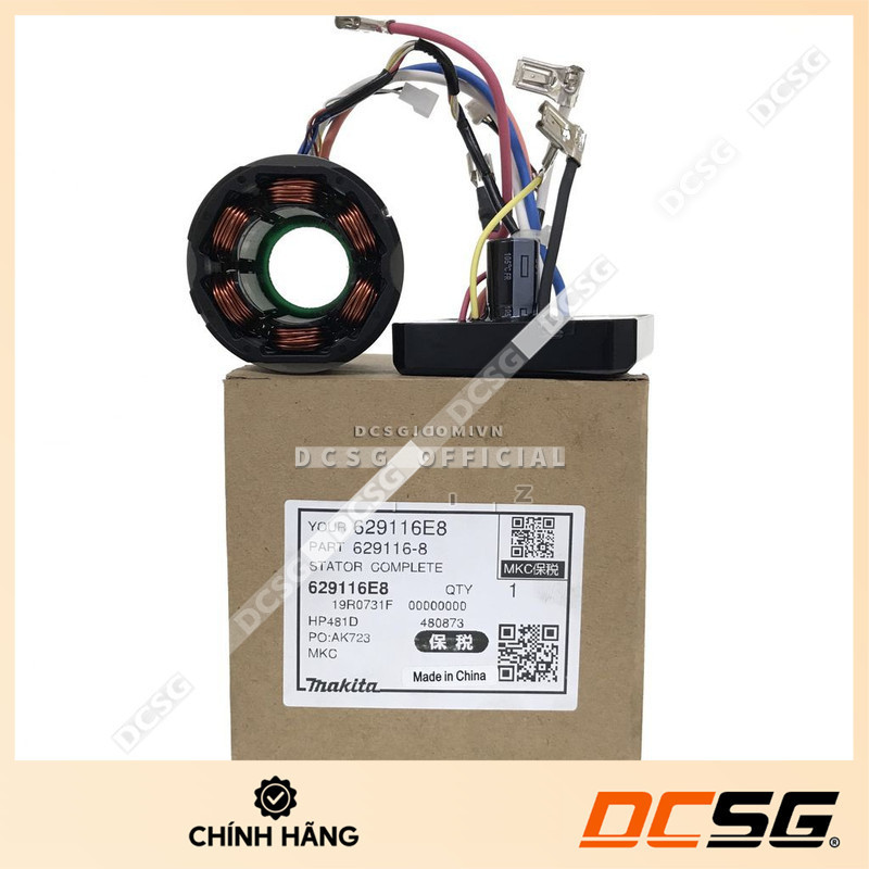 Stator máy DSC121/DHP481 Makita 629116-8 | DCSG