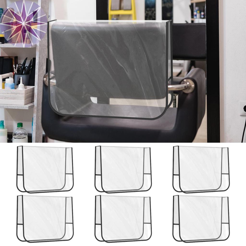 6 Chiếc Salon Bọc Ghế Trong Suốt Vuông Làm Tóc Ghế Cho Salon Tóc Phòng Trang Điểm SHOPQJC5175