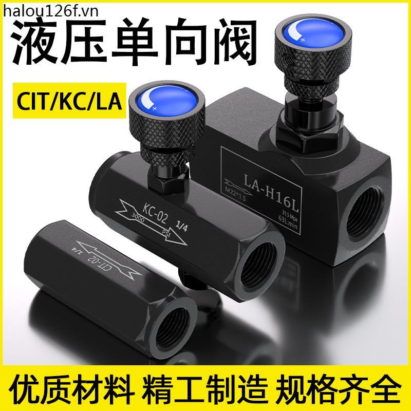 Van tiết lưu một chiều thủy lực KC Van điều khiển lưu lượng Van điều chỉnh tốc độ 02 / 03 / 04 Van b