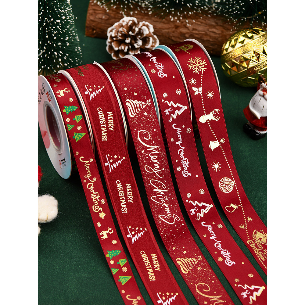 Nướng Tốt Nếm Rượu Vang Đỏ Mã Hóa Ruy Băng Giáng Sinh Hộp Quà Tặng Bao Bì Ruy Băng Tiếng Anh Ruy Băn