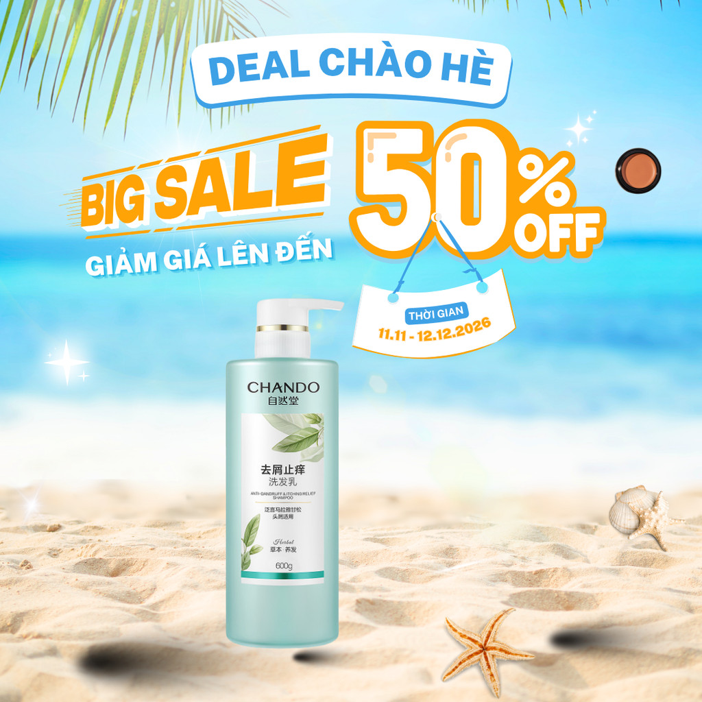 Dầu gội ngăn ngừa gàu & giảm ngứa CHANDO Himalaya 600ml