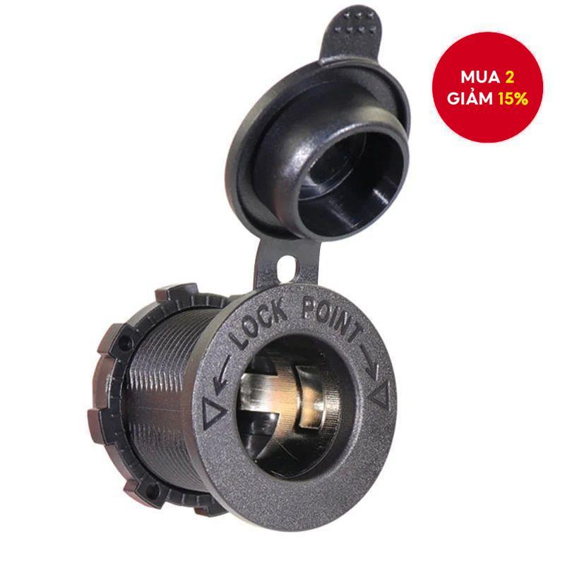 Thuốc Lá Bật Lửa Ổ Cắm 12V Chống Nước Xe Thuyền Xe Máy Thuốc Lá Bật Lửa Ổ Cắm Điện Ổ Cắm