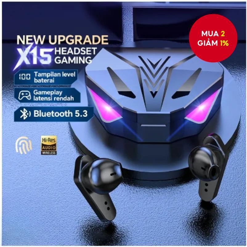 Tai Nghe Bluetooth X15 TWS Pro Không Dây In Ear Tai Nghe Thể Thao Chống Nước Có Micro