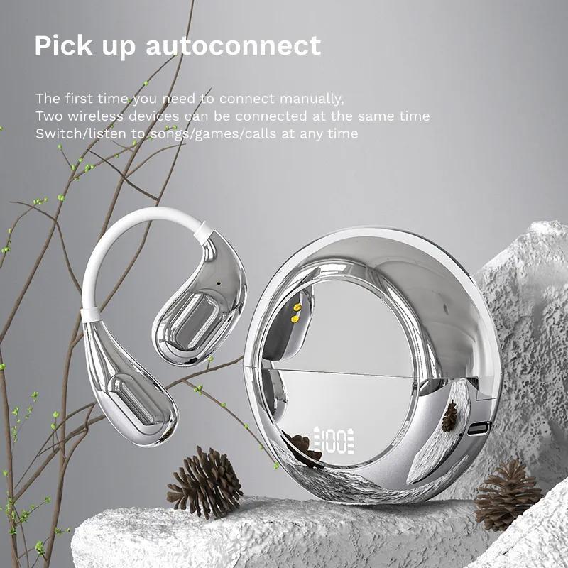 MỚI DX18 Nhẹ Tai Nghe Mở Tai HiFi Âm Thanh Nổi Thiết Kế Thời Trang Du Lịch Tai NgheTWS Móc Tai DX18 