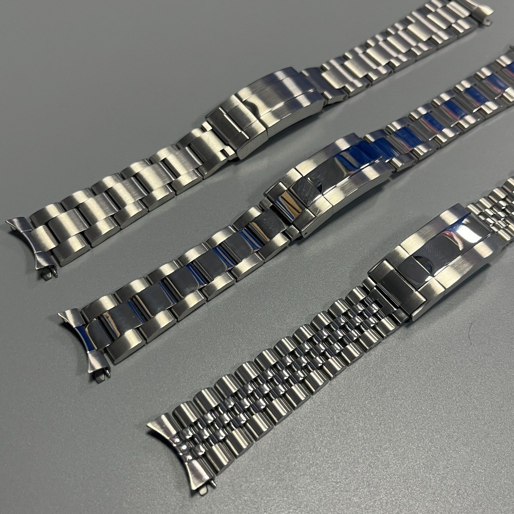 Cho Dây Đeo 20 Mm Casio MTP-1302D MTP-1183 Jubilee Dây Đeo Vòng Tay Oyster Khóa Thép WatchBand