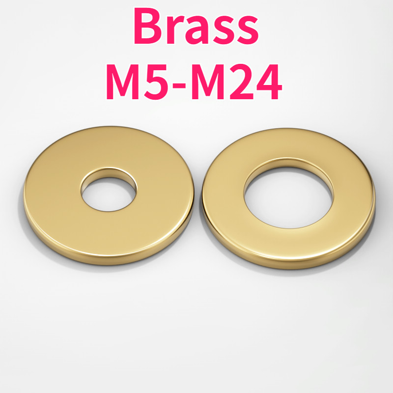 Miếng đệm phẳng bằng đồng thau / máy giặt / phụ kiện bu lông M5 / M6 / M8 / M10-M24 [999-MB]