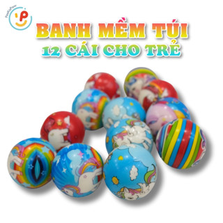Bóng Mềm Cao Su Đàn Hồi 6cm Hình Kỳ Lân Dễ Thương Túi 12 Trái PeeKaPaw Toys