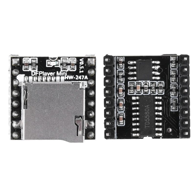 1-2 Chiếc Mini MP3 Mô-đun TF Thẻ U Đĩa Âm Thanh Mô-đun Bảng Giọng Nói Cho Arduino DF Chơi DFPlayer M