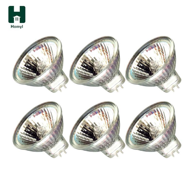 Bóng đèn Halogen 6 X 20W, Đèn sưởi ấm nến dễ dàng lắp đặt, Bóng đèn thay thế đế hai chân 12V 20W,