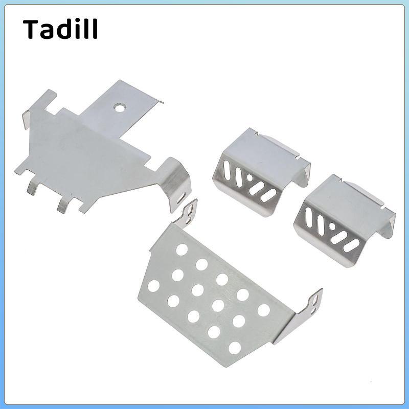 RC Xe Khung Xe Tấm Thép Không Gỉ Nâng Cấp Khung Xe Giáp Cho 1: 10 104026