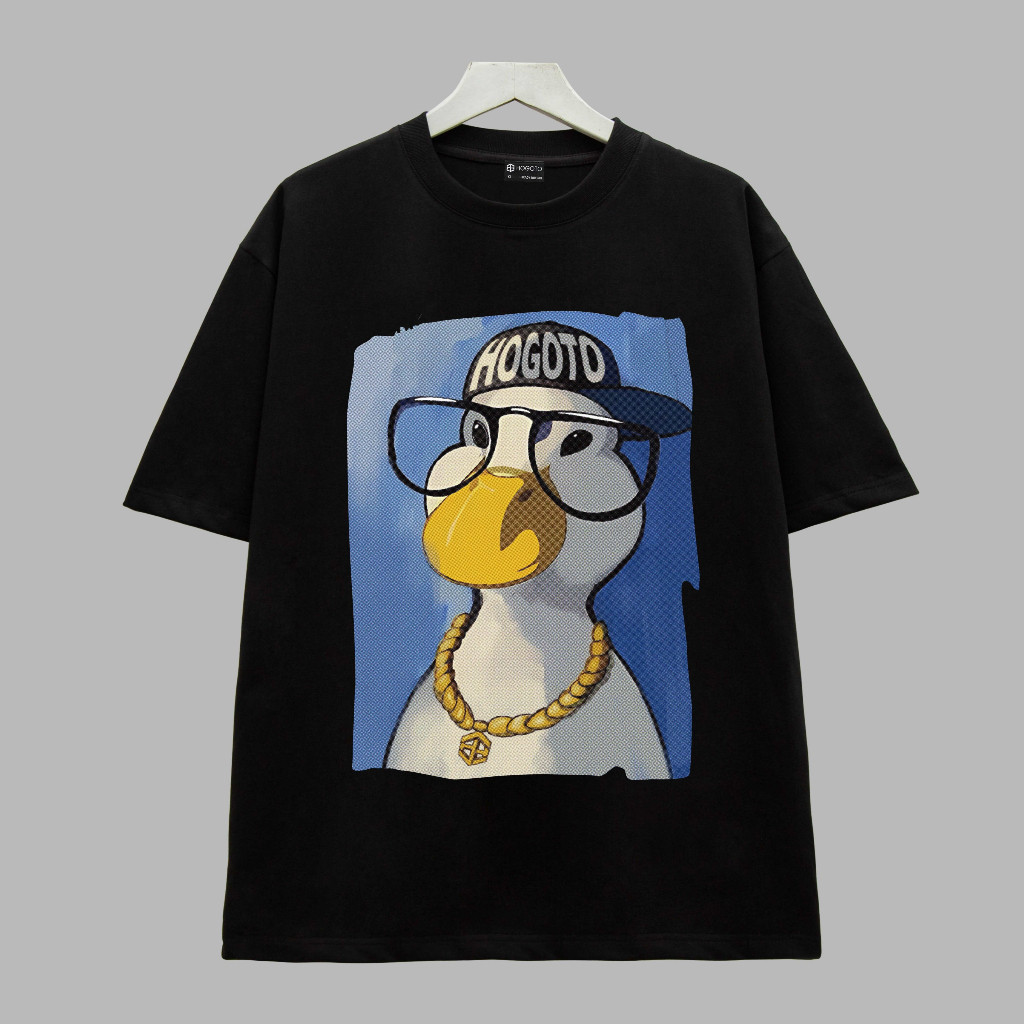Áo thun nữ hình chú vịt hogoto dễ thương, Áo Phông GenZ nam nữ unisex thoáng mát cotton co giãn mềm 