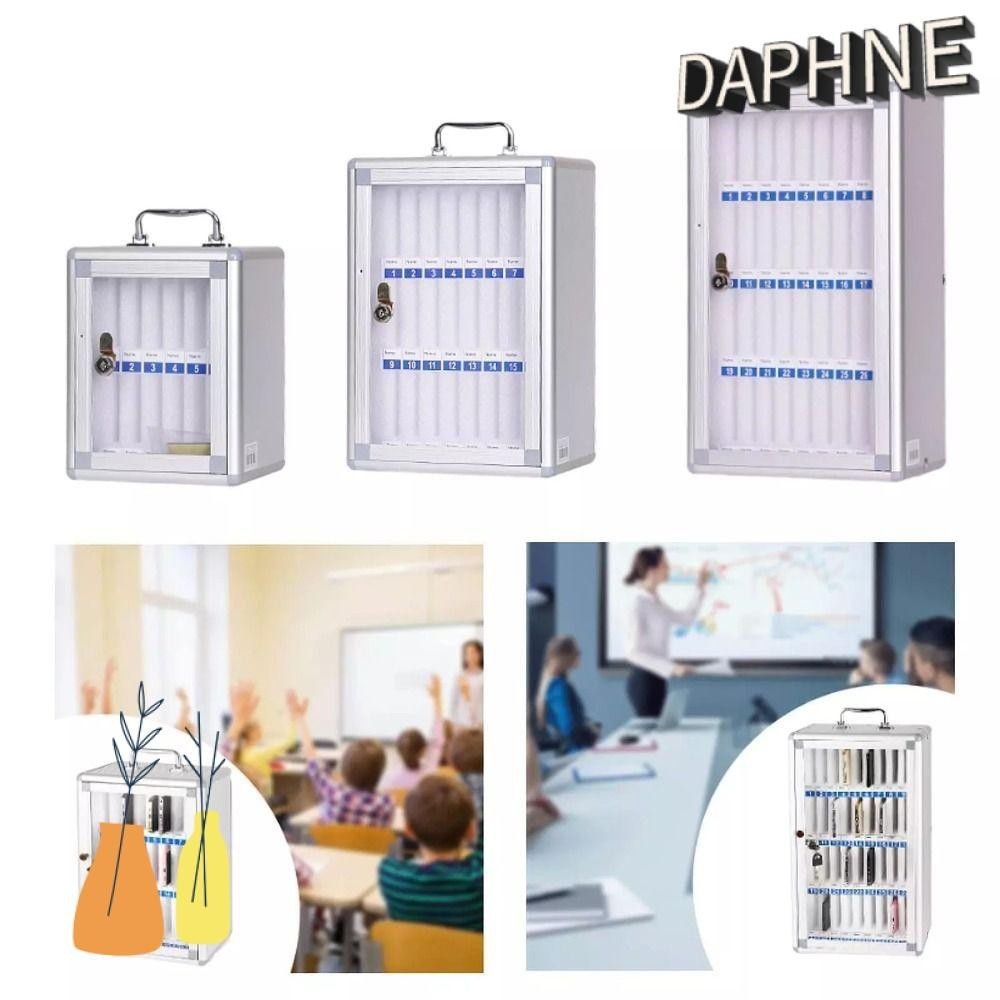 Daphs Aluminum Alloy Phone Storage Acrylic Alloy 6 / 12 / 36 / 48 Slot Transparent Door Phone Storag