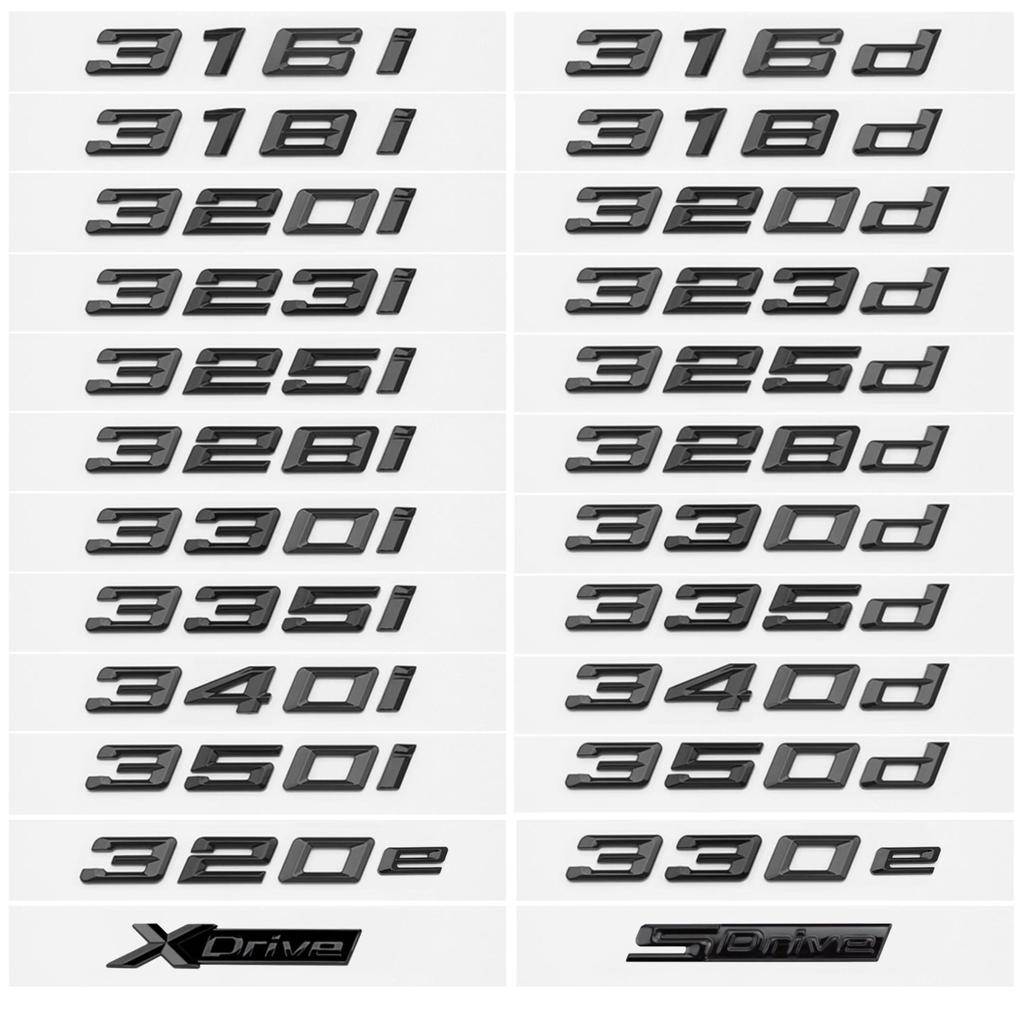 Bóng Đen 320i 320d 320e 325d 328d 330i 330d 330e 335d 340d Quốc Huy Miếng Dán Cho Xe BMW Serie 3 E90