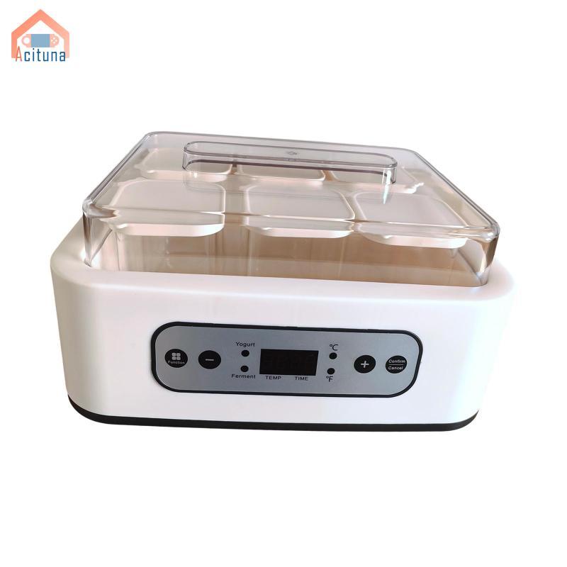 Máy Làm Sữa Chua Acuna Với 6 Cốc Thủy Tinh Dễ Dàng Chuyên Nghiệp Dung Tích Lớn Hộ Gia Đình Natto Maker Tiết Kiệm Năng Lượng Đa Năng