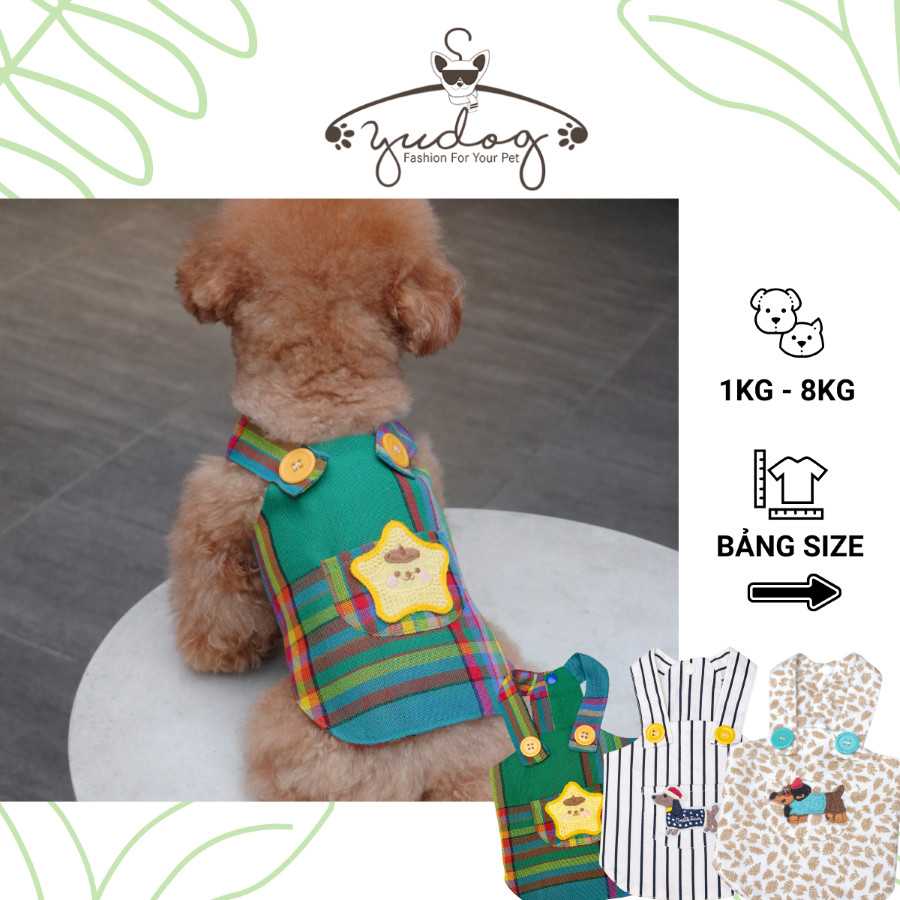 Áo yếm kate mặc cho chó mèo Yudog