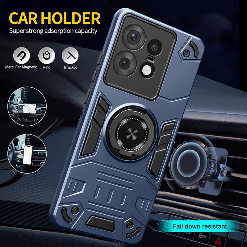 Dành cho Ốp điện thoại Motorola Moto Edge 50 60 Stylus Fusion NEO Pro 2024 5G, Armor 360° Hỗ trợ vòn