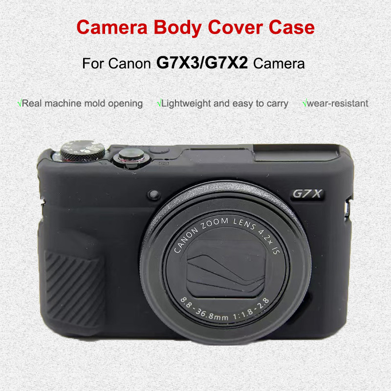 Dành Cho Canon G7X3 G7X2 Silicon Mềm Cao Su Máy Ảnh Thân Ốp Lưng Dành Cho Canon G7X Mark2 Mark3 G7Xi