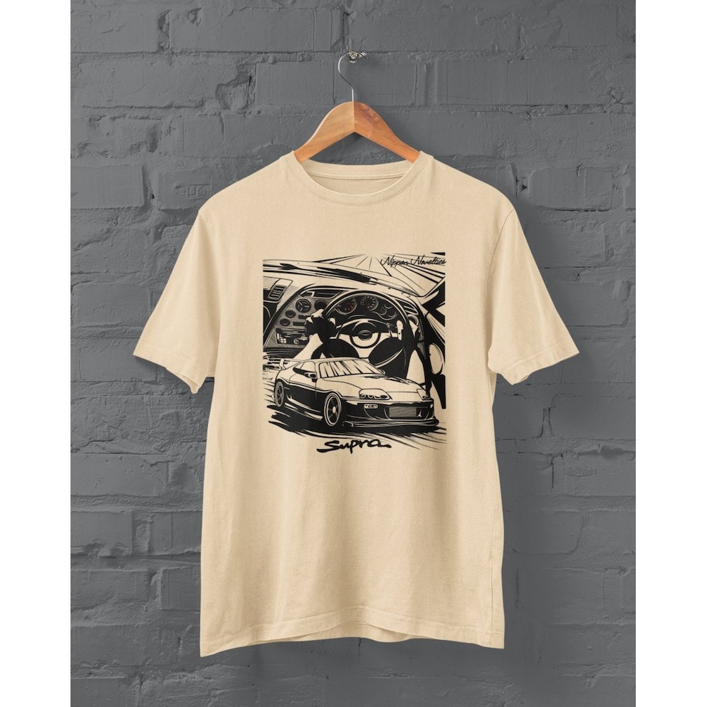 Bán áo thun cotton cao cấp 2JZ GTE Mk4 Supra, phù hợp cho nam và nữ, thiết kế đua xe