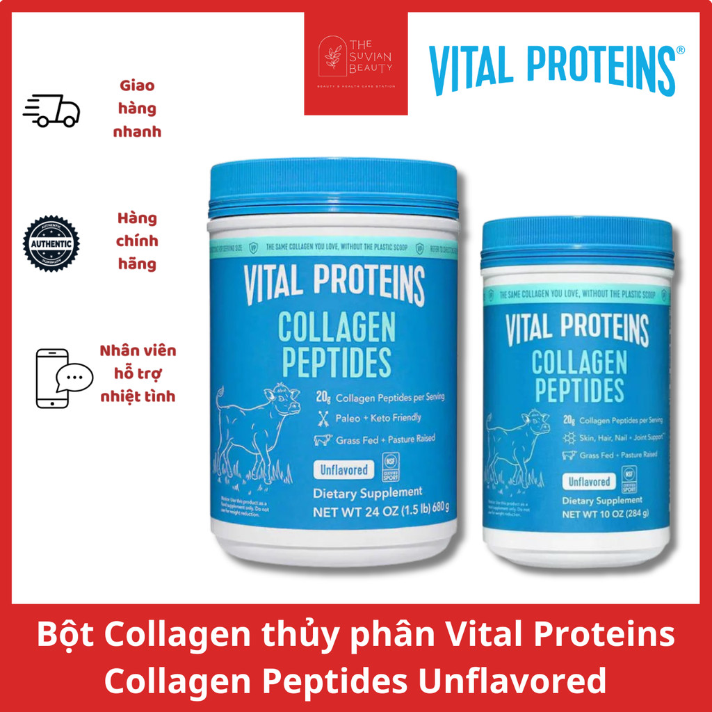 [DATE 2028-2030] Bột Collagen Thủy Phân Vital Protein Collagen Peptides