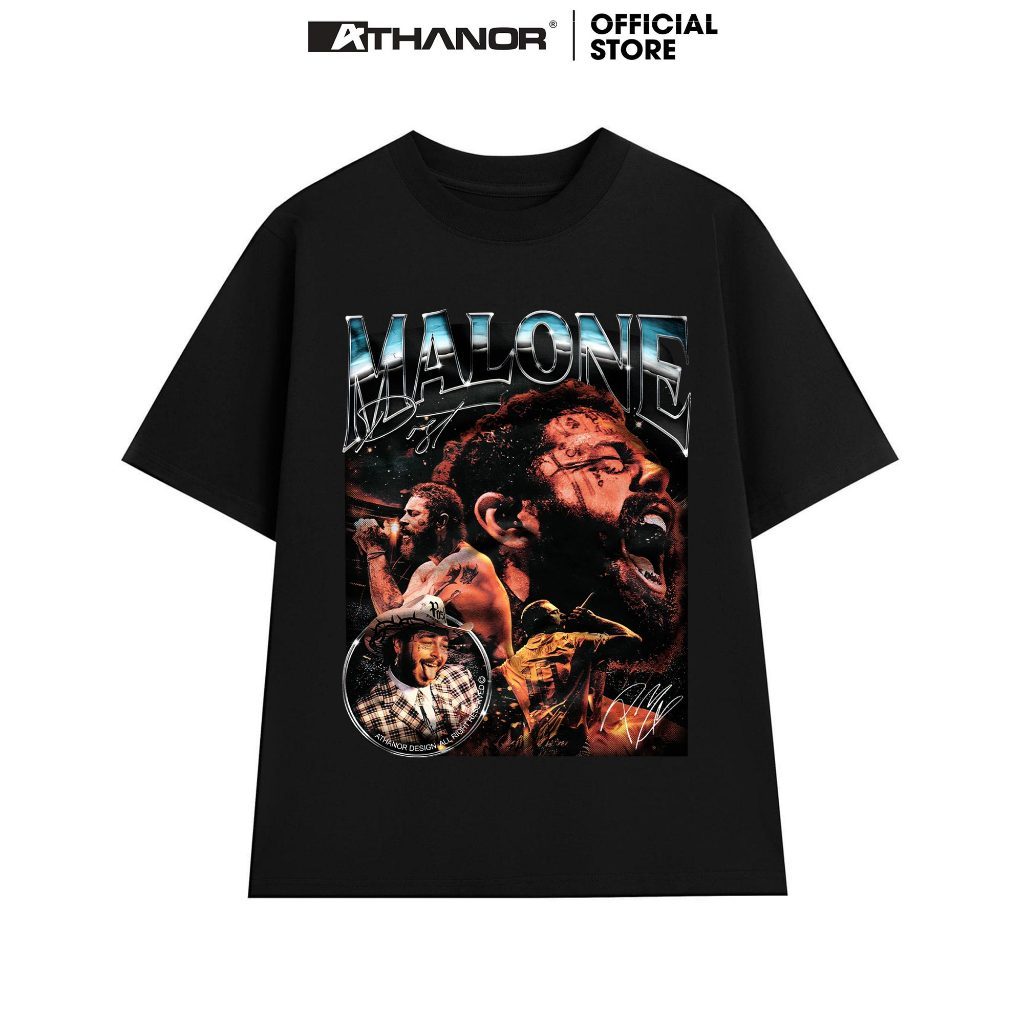 Áo Thun ATHANOR Local Brand Form Rộng Tay Lỡ 100 Cotton Premium Mẫu POST MALONE