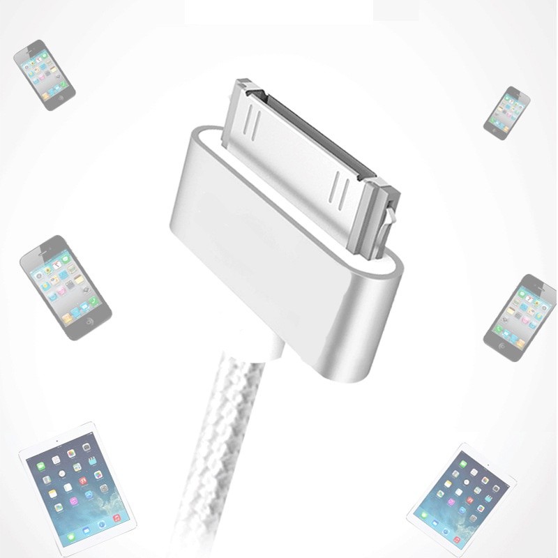 Cáp USB 30-pin Cho iPhone 4S 4 3GS iPad 1 2 3 iPod nano iTouch Sạc Nhanh Đồng Bộ Dữ Liệu Dây Chuyển 