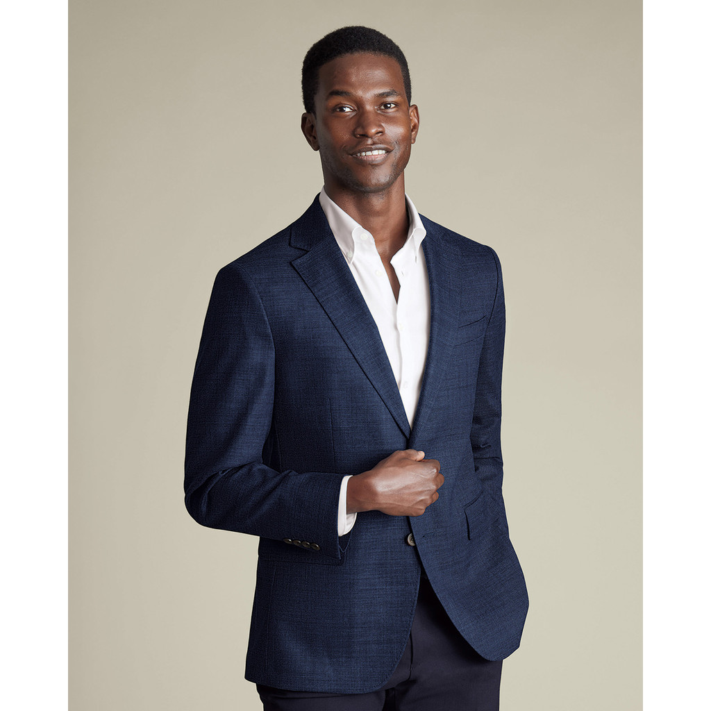 CHARLES TYRWHITT - Áo khoác blazer nam tay dài Proper SEF0358-NKB