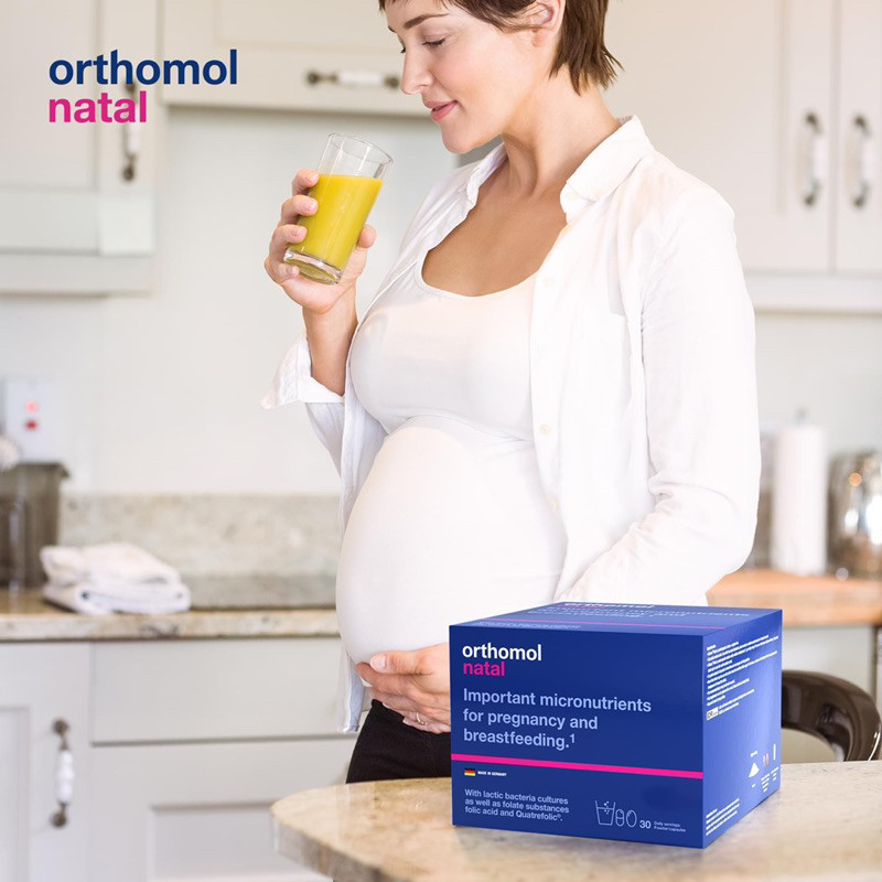 [ NHẬP KHẨU CHÍNH HÃNG] BỔ BẦU, sau sinh Vitamin Bầu Orthomol Natal bổ sung tăng cường đề kháng cho 