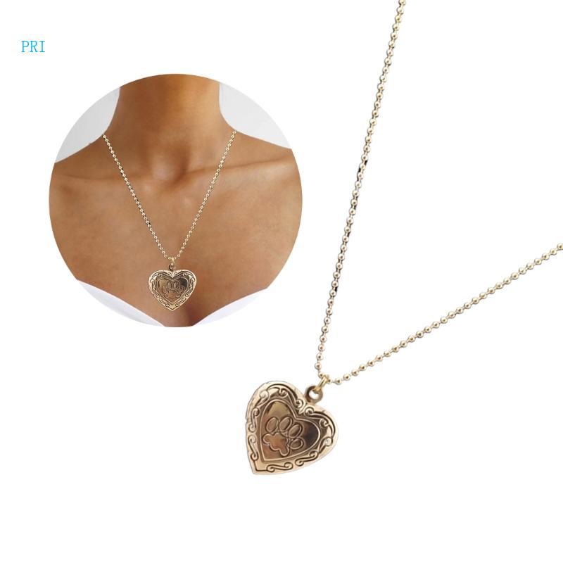 Pri Heart Locket - Vòng Cổ Hình Trái Tim Nhỏ từ Hợp Kim, Phù Hợp Dự Tiệc và Quà Tặng Dịp Kỷ Niệm
