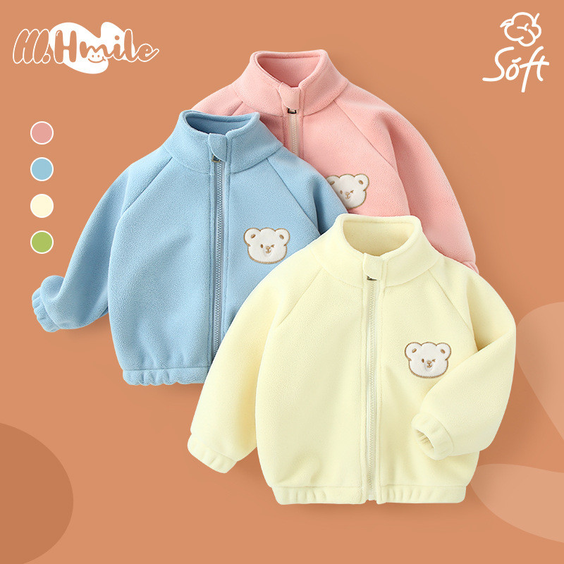 Baby Coat Autumn and Winter Polar Fleece Baby Warm Tops Boys and Girls Toddler Winter Clothes Winter