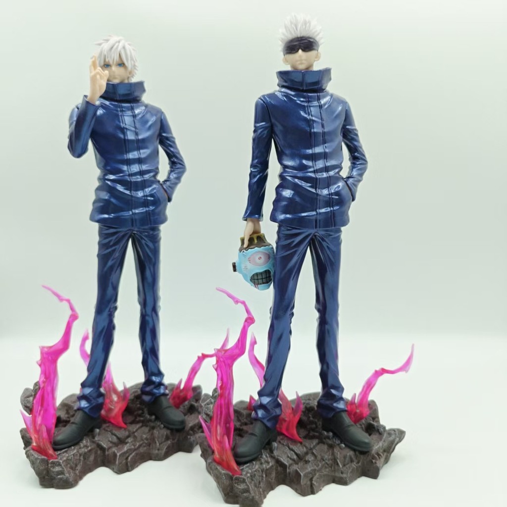 Anime LX Meteor Gojo Go Speller Hai Đầu Khắc Gojo Giáo Viên Mô Hình Hình Hình Đồ Trang Trí Đóng Hộp
