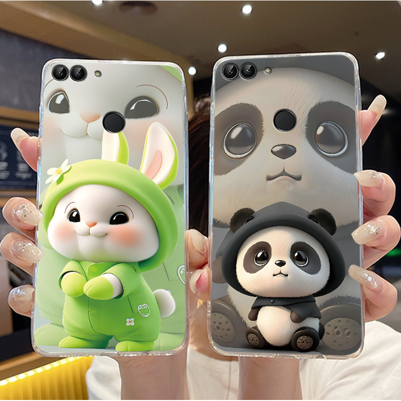 Ốp Điện Thoại Cho Huawei P Samrt / Y7S / Nova Lite 2 Silicon Mềm TPU Trong Suốt Vỏ Bảo Vệ Họa Tiết P