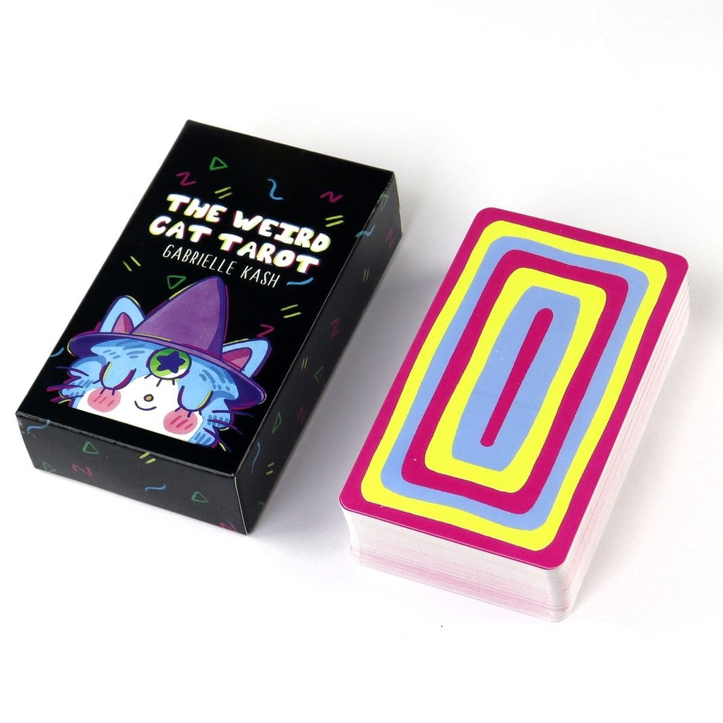 The Weird Cat Tarot The Weird Cat Tarot Full English Board Game Card Game 11.5