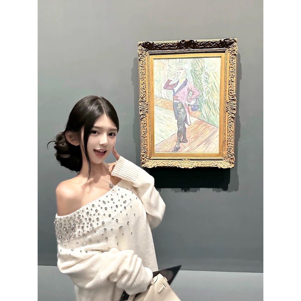 Hotdog Hotdog Hotdog Hotdog Gilt Star Mảnh vỡ Tinh tế Cảm giác cao cấp Một vai sang trọng