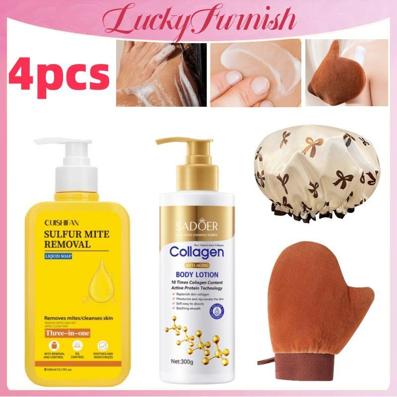 COD 4/2/1 chiếc CUISHIFAN Sữa tắm lưu huỳnh Làm sạch nhẹ nhàng Hương thơm lâu dài Xà phòng lỏng lưu 