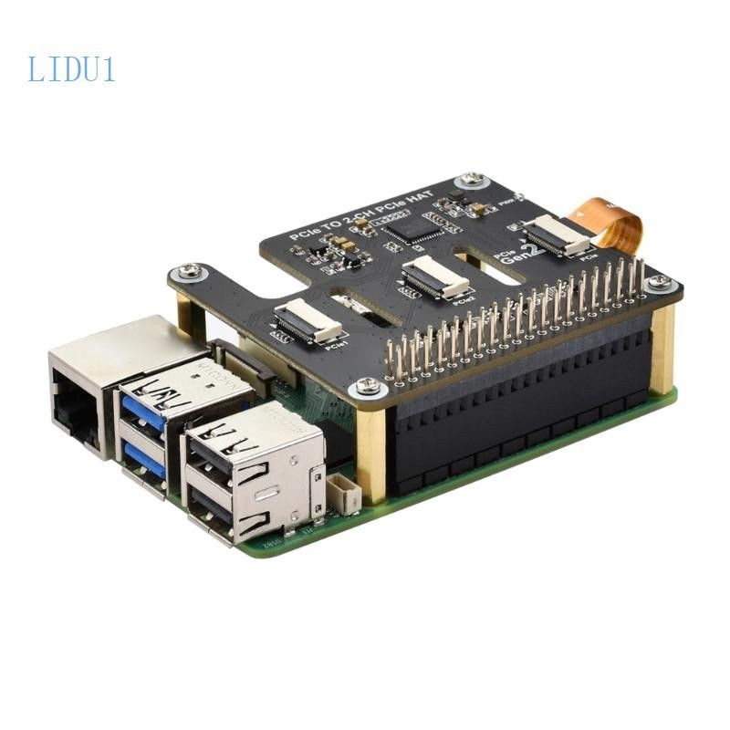 Lidu1 2Ch Pcie Ffc Adapter Board Expand 2 Channel Pcie Ffc Connector Support Stackable