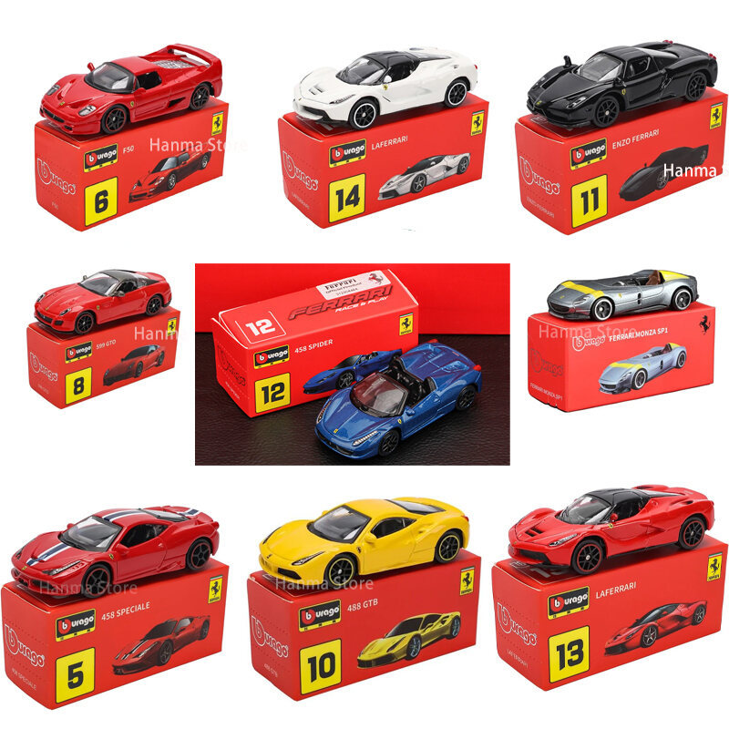 Bburago 1: 64 Chính Hãng Ferrari SP1 812 Competizione ENZO F40 f12tdf sf90 Dòng Xe Mô Hình Trẻ Em Gi