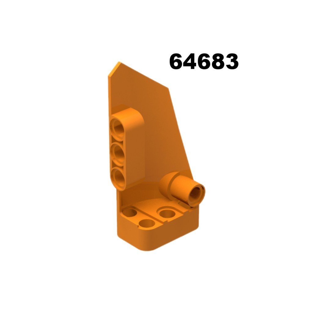 Khối xây dựng nội địa 64683 3X7 Spoiler 3 #Left Bộ phận khối xây dựng lắp ráp công nghệ bảng điều kh