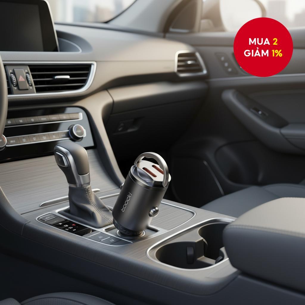 Toocki 18W USB C Car Charger QC 3.0 PPS Mini PD 45W Pull Ring Super Charging Type C Car Phone Charge