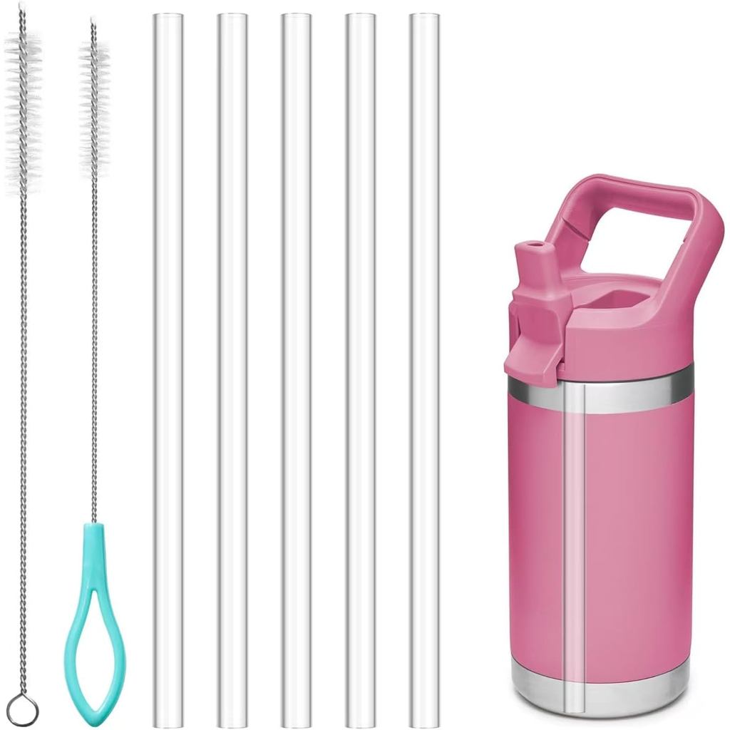 Ống hút cho chai Yeti Rambler, 5 ống hút thay thế cho YETI Rambler 12 oz, 18oz, 26oz, 36oz, 64 oz Ch