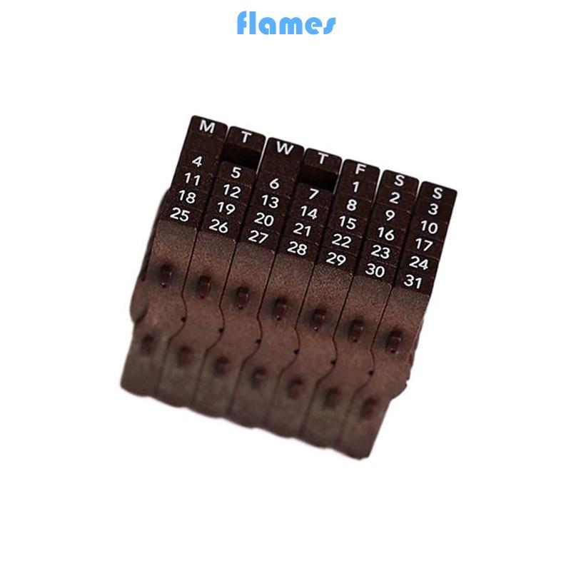 Calendar Date Stamp with Easy Roll Date Adjustment for Office Organization